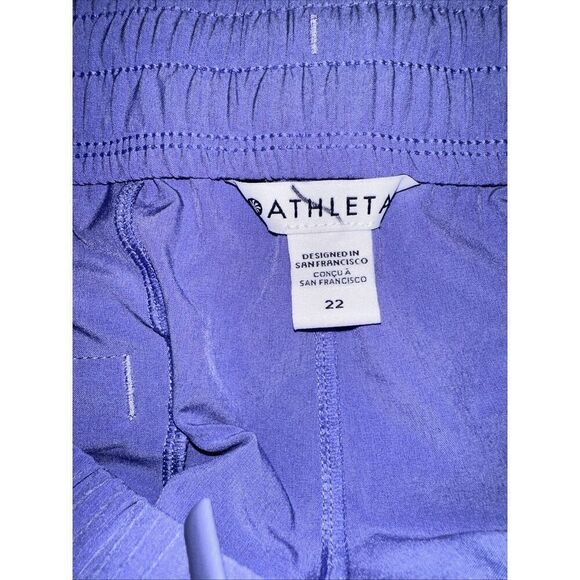 Athleta Arrival Straight Leg Ankle Pants Purple/Blue Women's Size 16 NWOT - Picture 6 of 7
